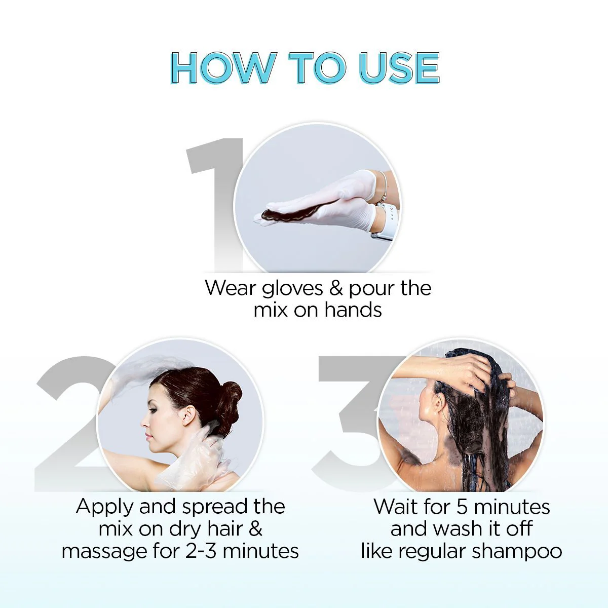 Chocolate Dark Brown 5 Minute Shampoo Hair Colour - 20ml X 5 - Image 3