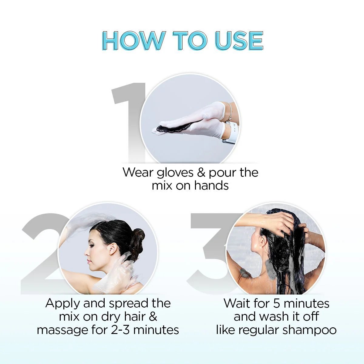 Natural Black 5 Minute Shampoo Hair Colour - 20ml X 10 (Pack of 2) - Image 3