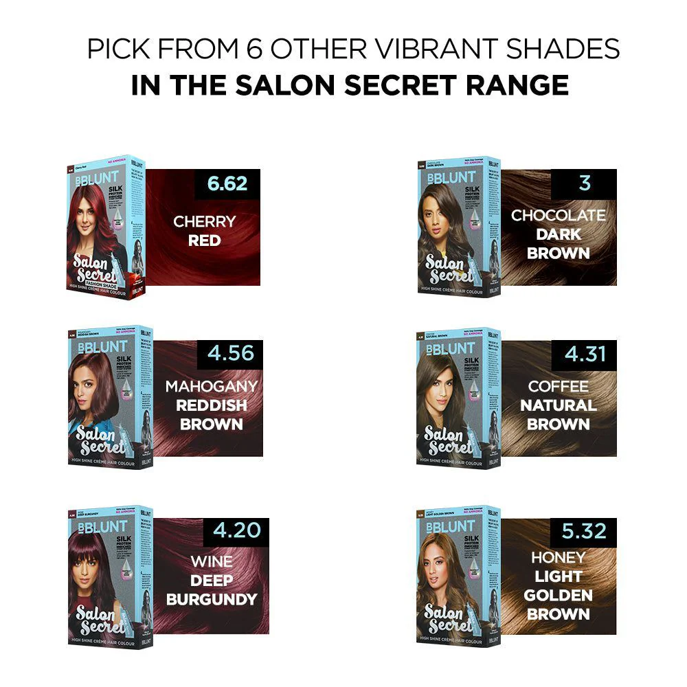 Salon Secret High Shine Crème Hair Colour Natural Black 100 g - Pack of 2 - Image 4